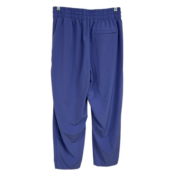 Athleta Dark Adonis Blue/Purple Drawstring Cropped Arrival Pant Womens Size 2 - Picture 4 of 5
